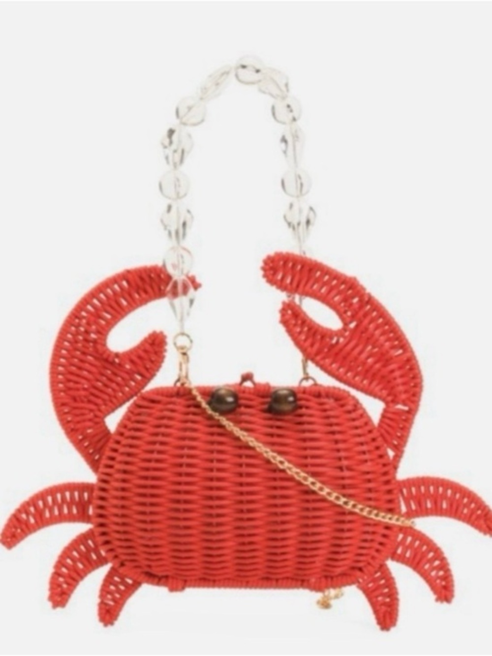 NWT Tommy Bahama Red Crab-Shaped Woven Handbag - Women's Novelty Bag